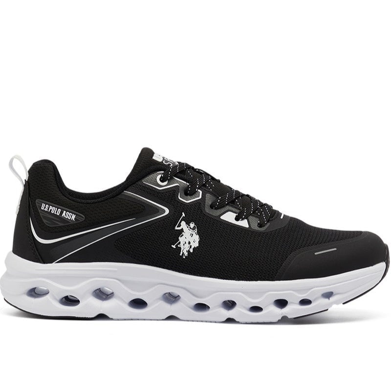 Men's Black Low-Top Sneakers - Lightweight Lace-Up Design, Comfortable for Everyday Outfits