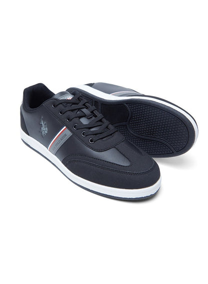 Men's Black Low-Top Sneakers,Lightweight Casual Shoes for Classic Look