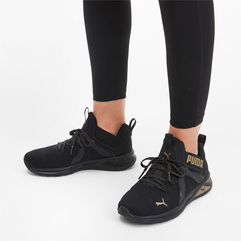 Enzo 2 Metal Womens Black Running Shoes