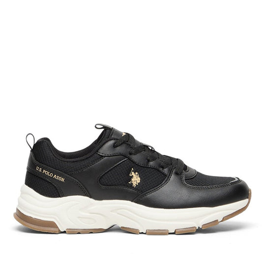 Women's Low-Top Black Casual Sneakers - Lightweight, Stylish Lace-Up Design with Comfort Cushioned Sole for Everyday Wear