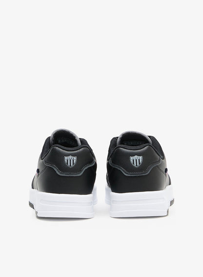 Women's Black Low-Top Sneakers - Lightweight Shoes With White Sole , Comfortable Casual Shoes