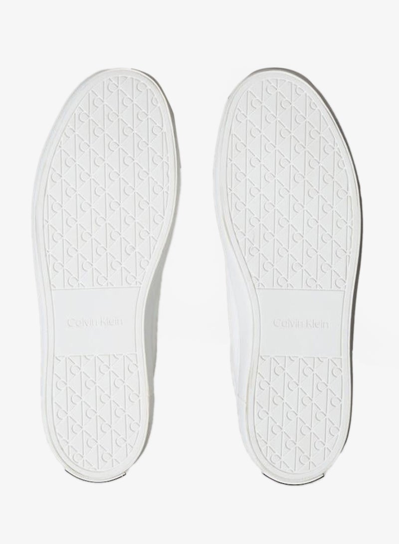 Leather Metallic Backtab Trainers