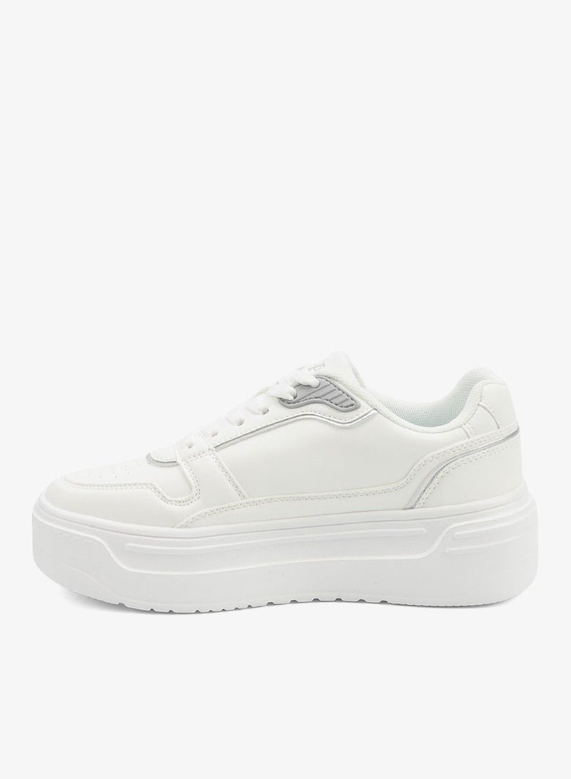 Women's  White Low-Top Sneakers - Style that Moves, Comfort Shoes that Lasts