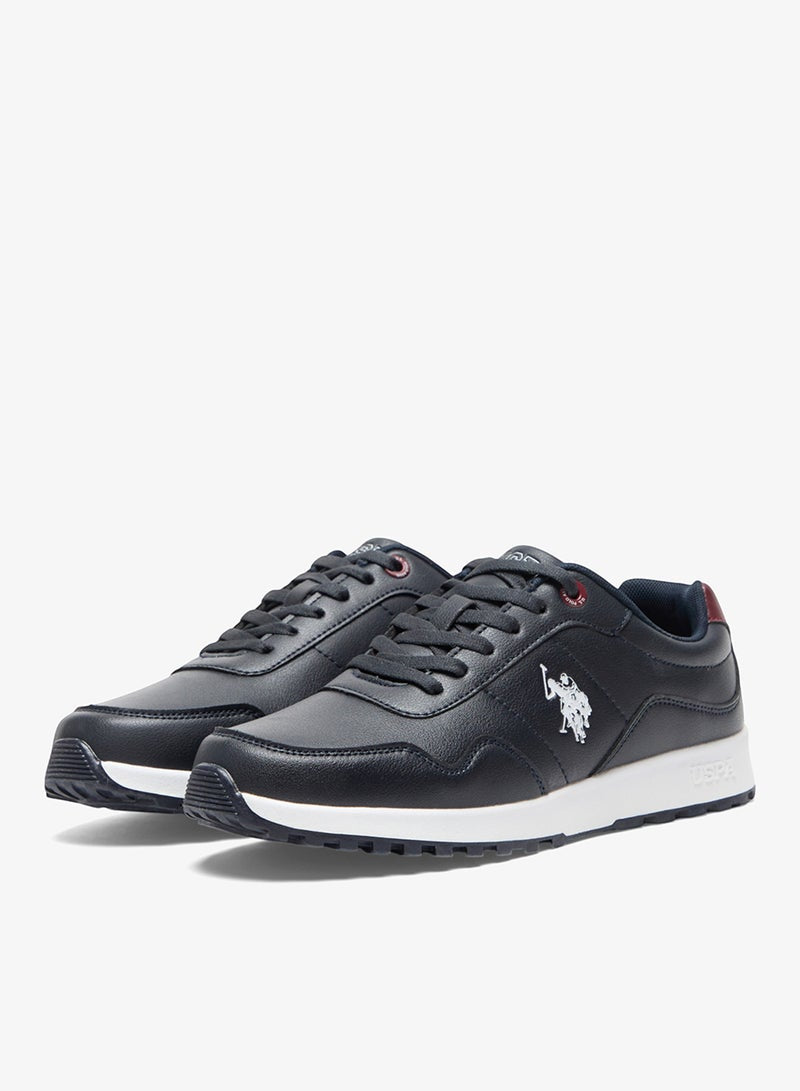 Men's Navy Casual Sneakers - Classic Style Shoes with Cushioned Comfort