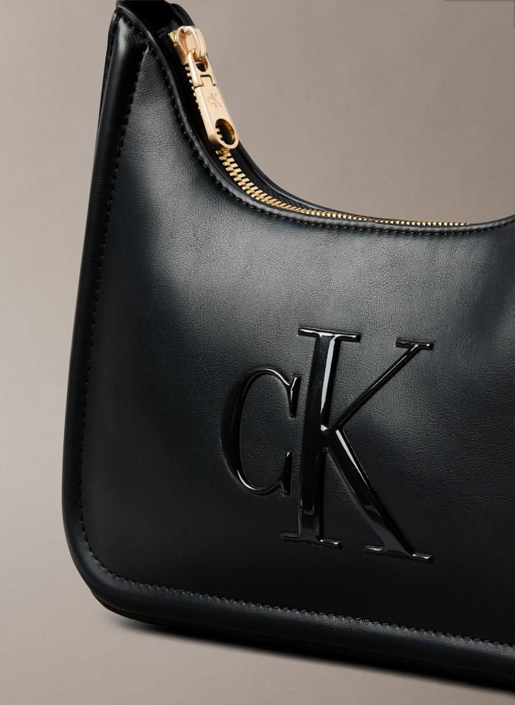 Embossed Monogram Small Shoulder Bag