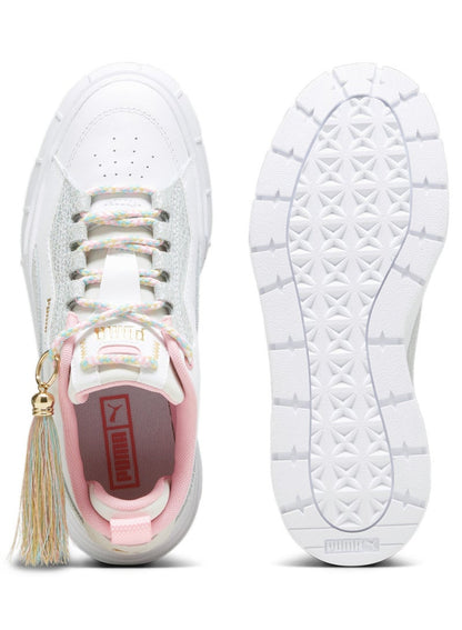 Mayze Stack Womens White Fashion Sneakers