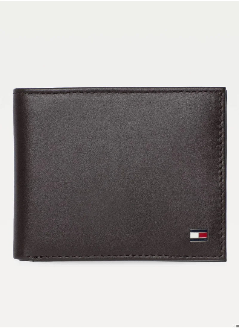 Men's Small Bifold Wallet - Leather, Brown