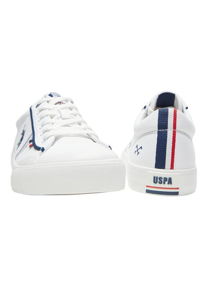 Men's White Classic Low-Top Sneakers,Lightweight Casual Shoes for Everyday Style