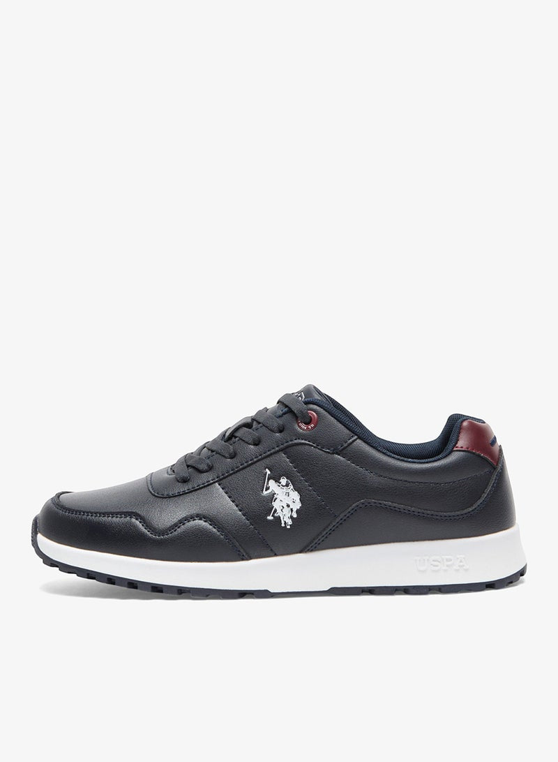 Men's Navy Casual Sneakers - Classic Style Shoes with Cushioned Comfort