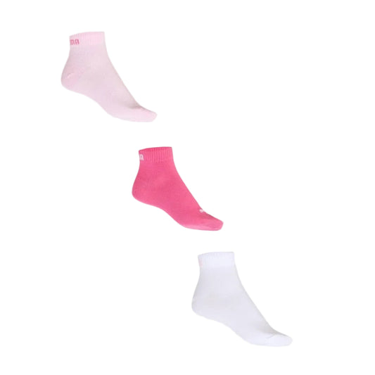 3 Pack Quarter Plain Socks
