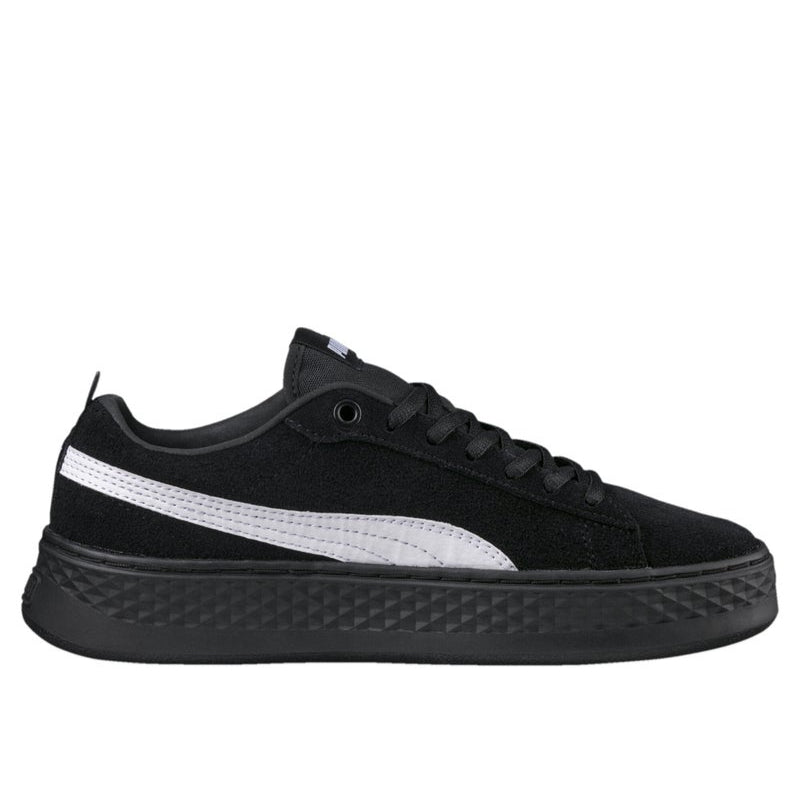 Smash Platform Womens Black Suede Trainers