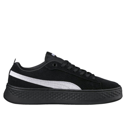 Smash Platform Womens Black Suede Trainers