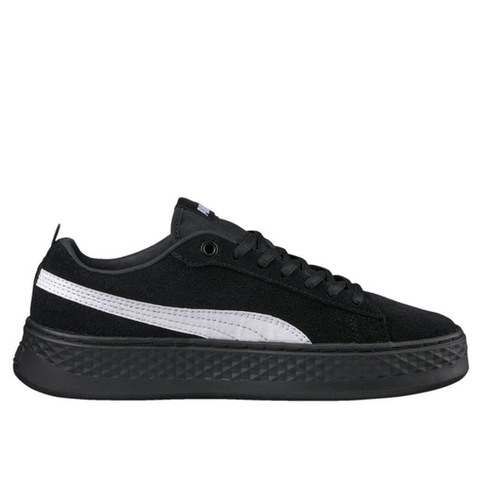Smash Platform Womens Black Suede Trainers