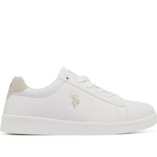 Women's White Low-Top Sneakers - Lightweight & Trendy Design for Everyday Wear