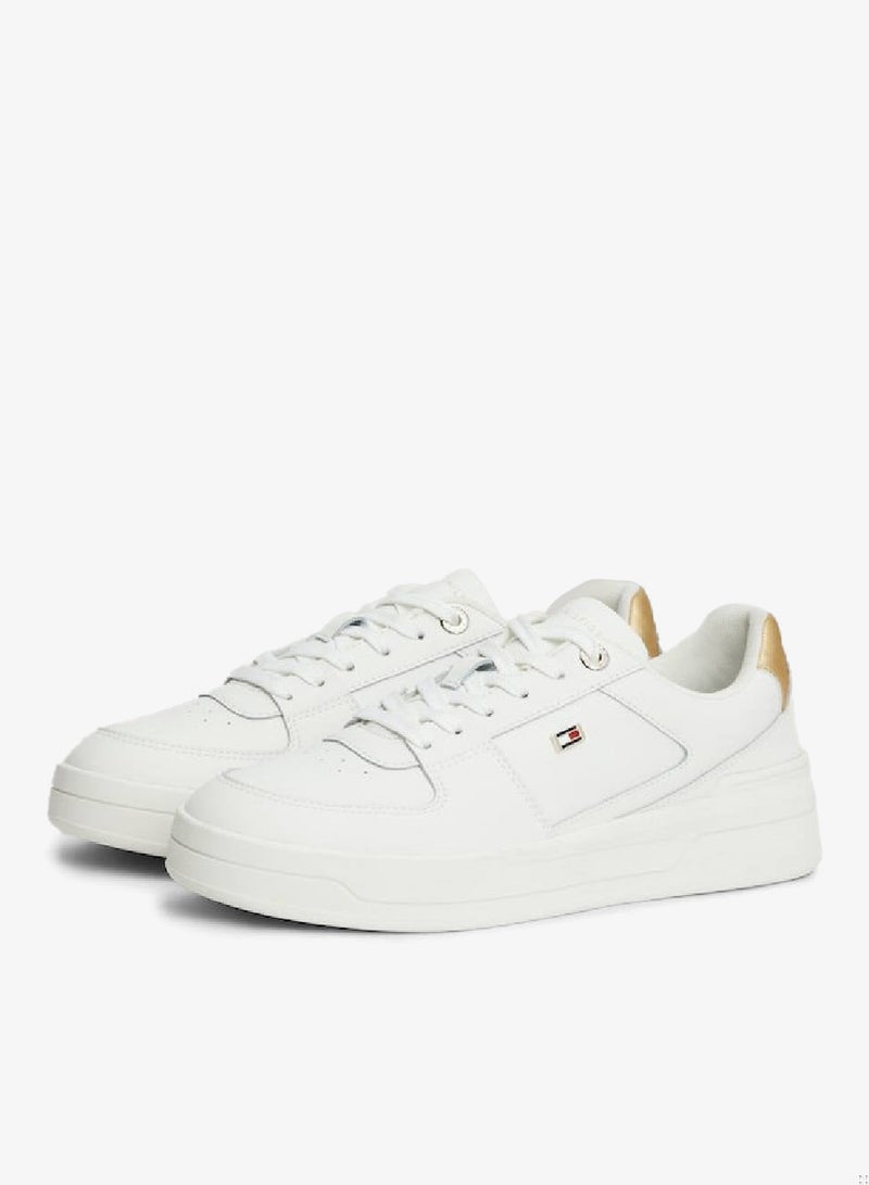 Essential Metallic Detail Basketball Sneakers