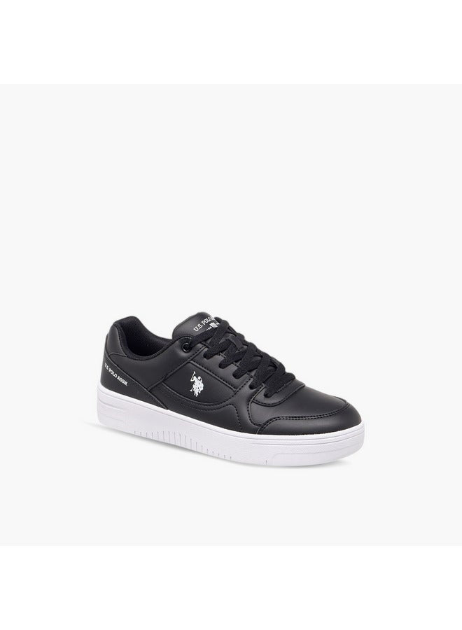 Women's Logo Detail Sneakers with Lace-Up Closure