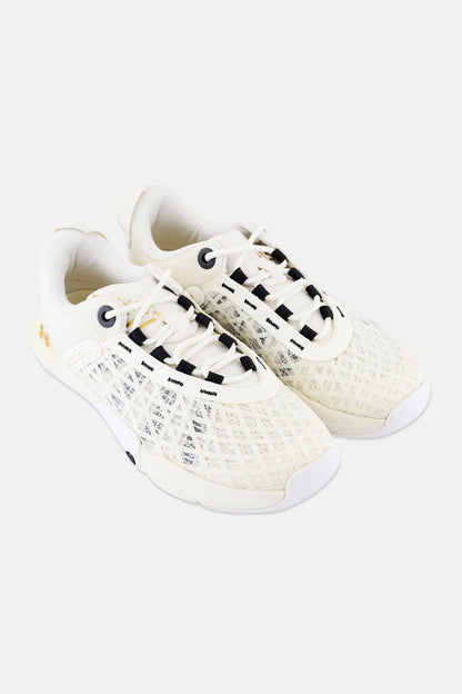 Women Ua W Tribase Lace Up Outdoor Shoes, Off White
