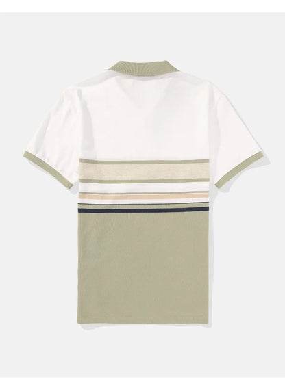 Striped Logo Polo Shirt