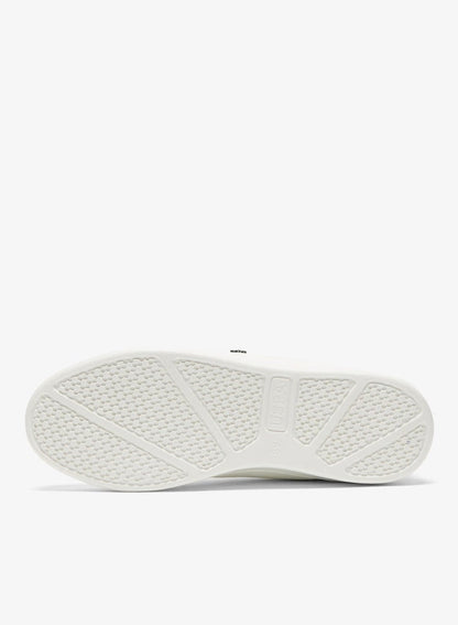 Women's White Low-Top Sneakers - Classic Style Shoes with Gold Accent and Cushioned Comfort Sole for Everyday Wear