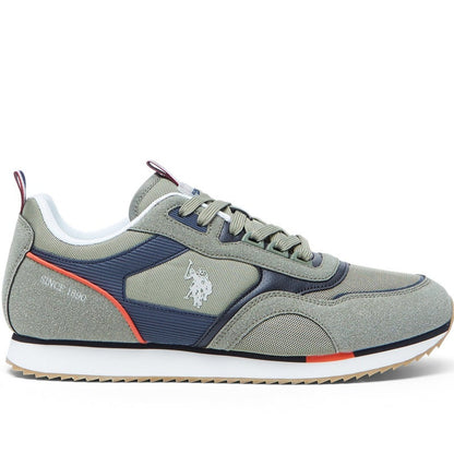 Men's Khaki Low-Top Sneakers - Lightweight Timeless Lace-Up Style