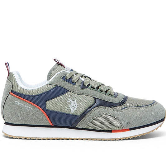 Men's Khaki Low-Top Sneakers - Lightweight Timeless Lace-Up Style