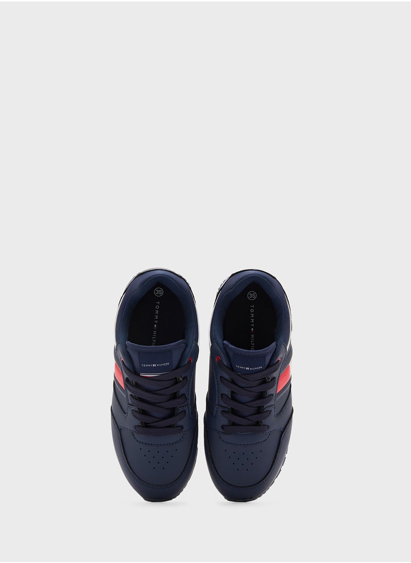 Youth Low Top Lace Up Sneakers