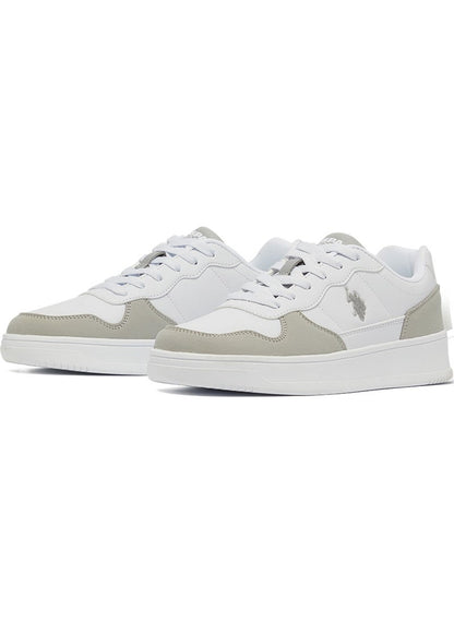 Women's White Low-Top Sneakers - High-Quality Sole for Everyday Look