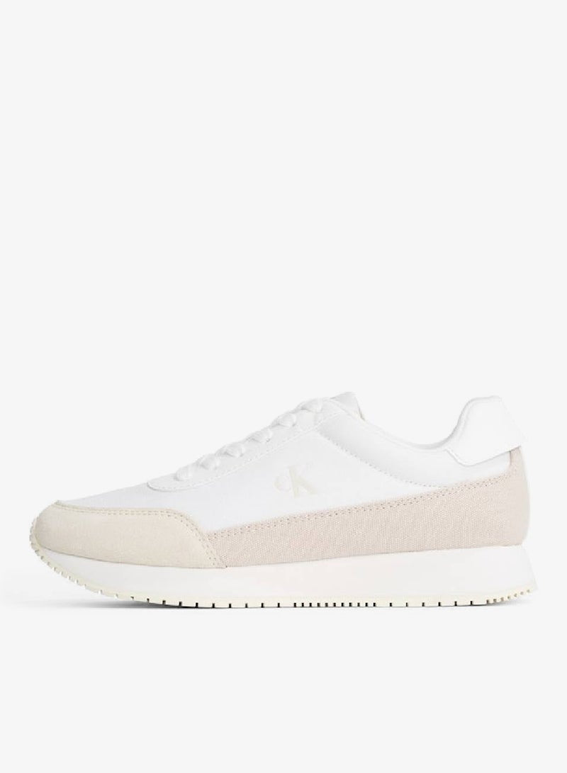 Retro Low Lace Up Canvas Runner Sneakers