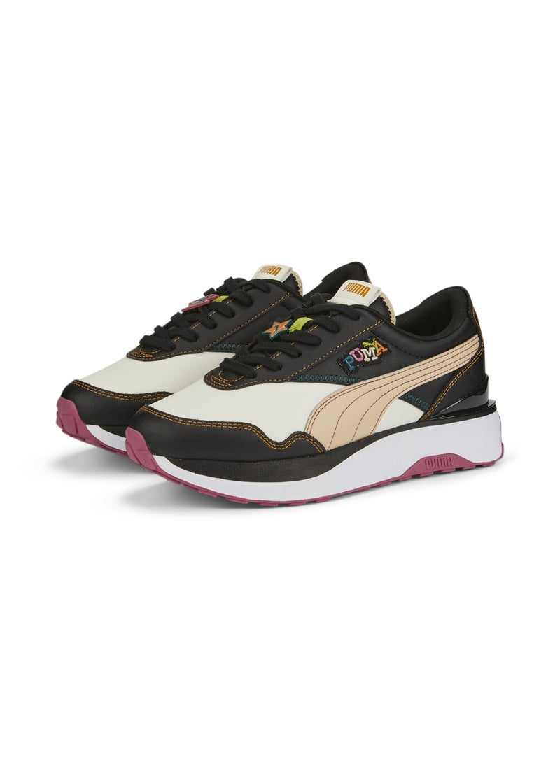 Cruise Rider Badge Womens Black Sneakers