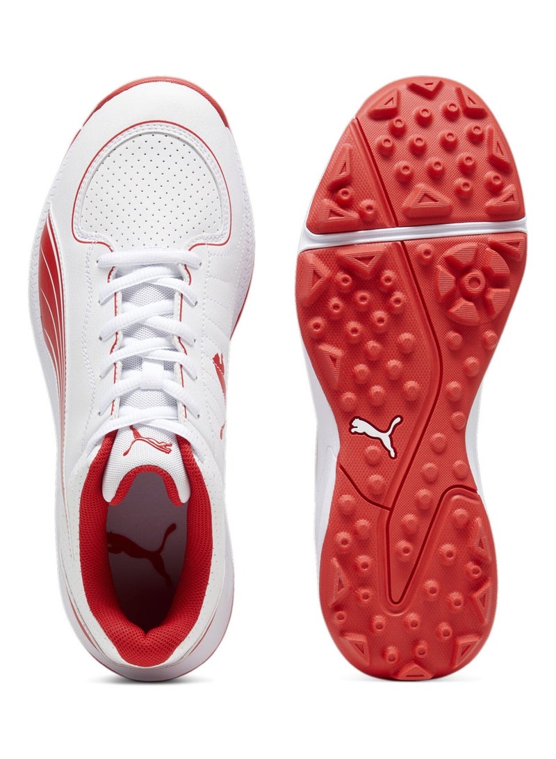 24 FH Rubber Unisex White Cricket Shoes