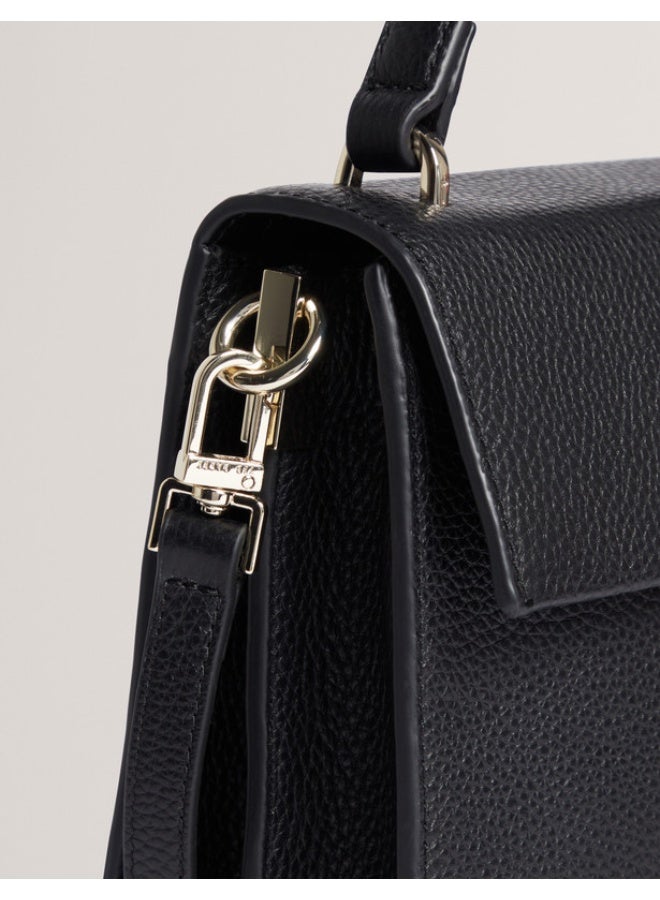 Bar Detail Medium Top Handle Bag