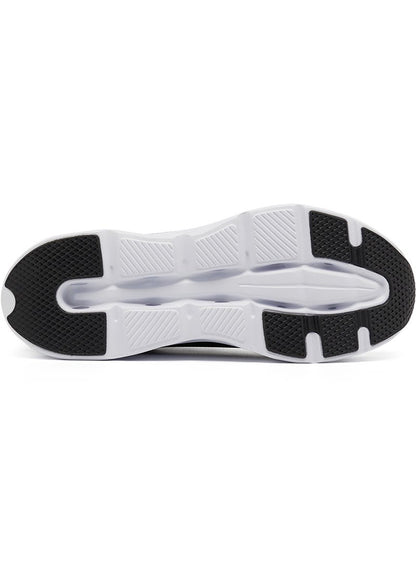 Men's Black Low-Top Sneakers - Lightweight Lace-Up Design, Comfortable for Everyday Outfits