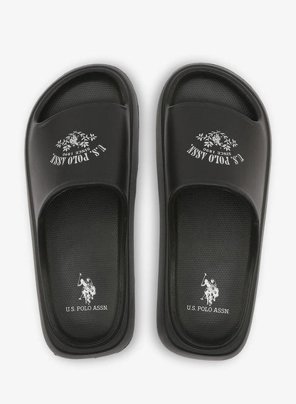 Women's Black Slides - Stylish Perfect for Casual Outfit