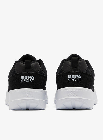 Men's Black Low-Top Sneakers - Lightweight Shoes Lace-Up Design, Comfortable for Everyday Outfits