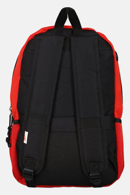 Men Embroidered Logo Backpack, Red