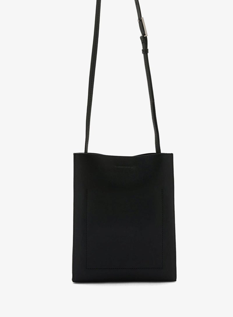 Line Leather Crossbody