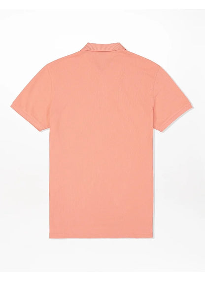 Collar Line Logo Detail Short Sleeve Polo Shirt