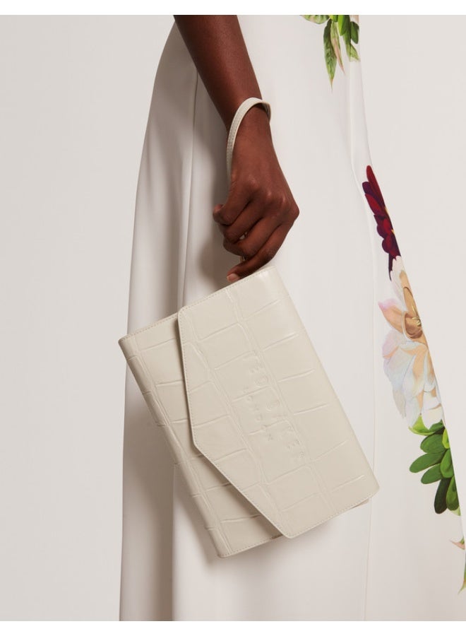 CROC EFFECT ENVELOPE POUCH