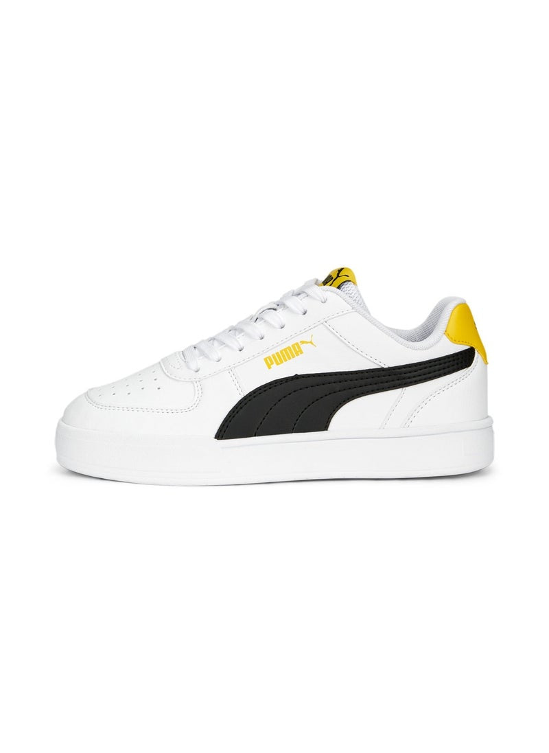 Caven Unisex Youth White Casual Lace Up Sneakers