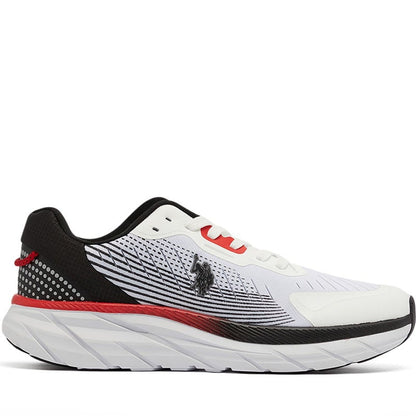 Men's White Low-Top Sneakers - Lightweight Lace-Up Design, Comfortable for Everyday Outfits