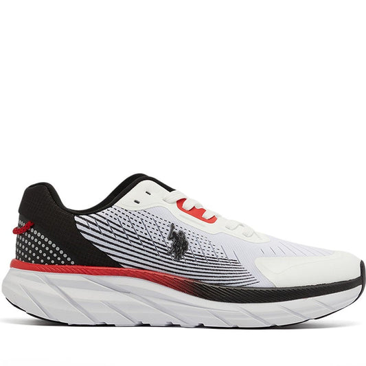Men's White Low-Top Sneakers - Lightweight Lace-Up Design, Comfortable for Everyday Outfits