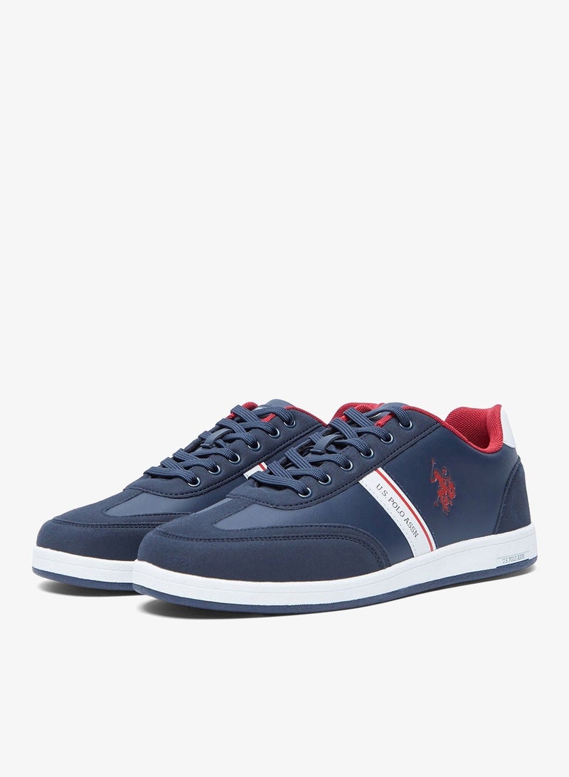 Men's Navy Low-Top Sneakers,Lightweight Shoes Casual for Classic Look
