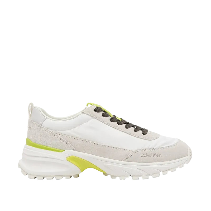 Suede and Nylon Runner Trainers