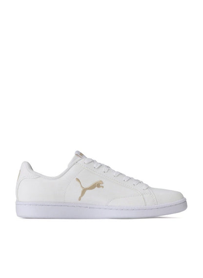 Smash Cat Leather Unisex White Sneakers