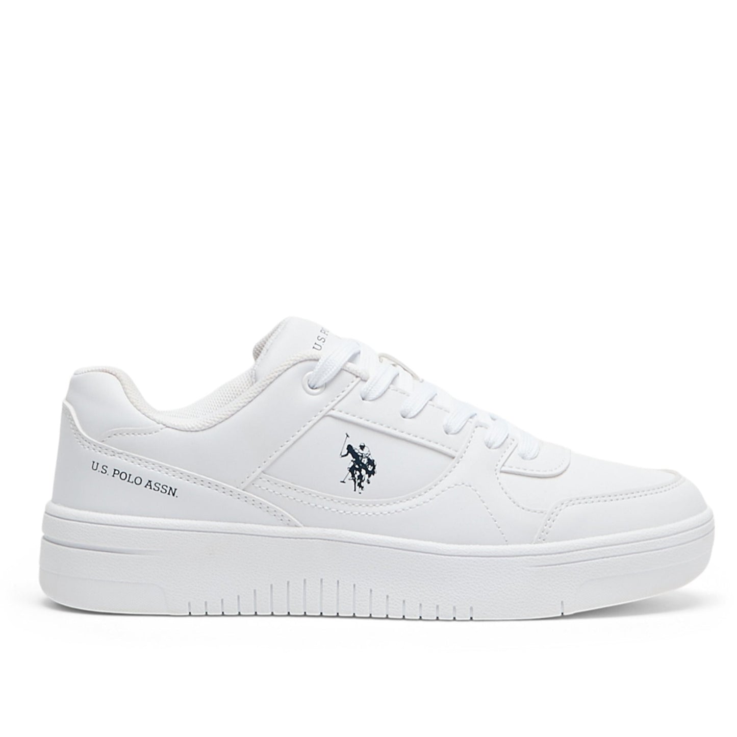 Women's All-White Low-Top Sneakers - Classic Minimalist Design, Comfortable Everyday Casual Shoes