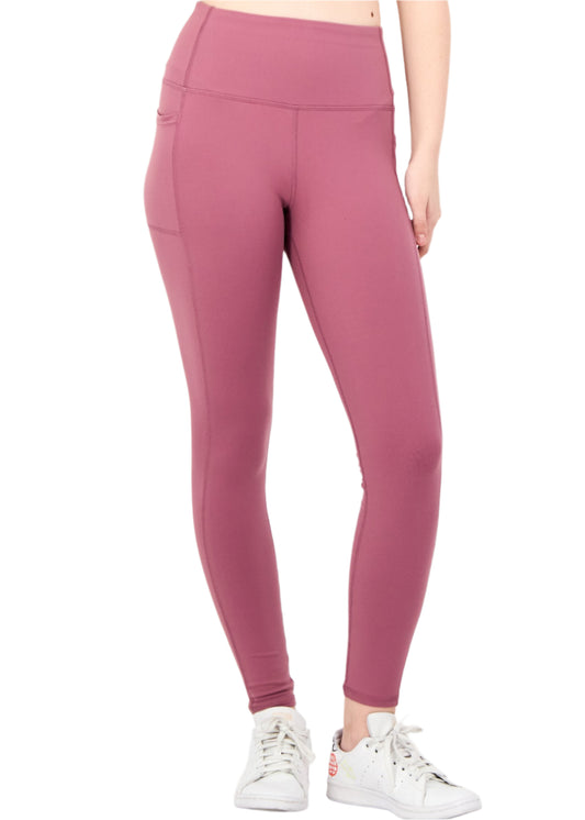 Women Sportswear Fit Training Leggings, Mauve