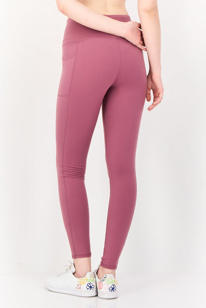Women Sportswear Fit Training Leggings, Mauve