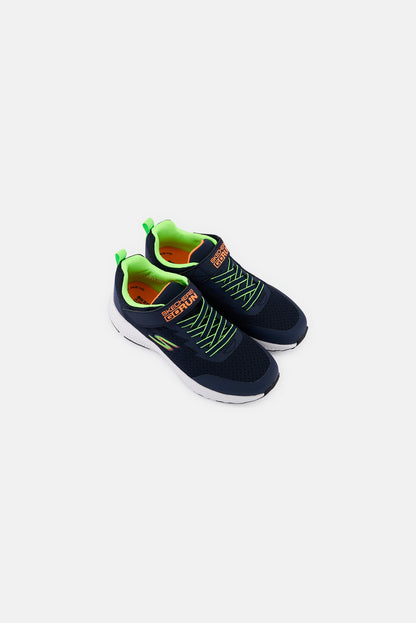 Kids Boy Go Run Consistent Transitioner Velcro Closure Running Shoes, Navy