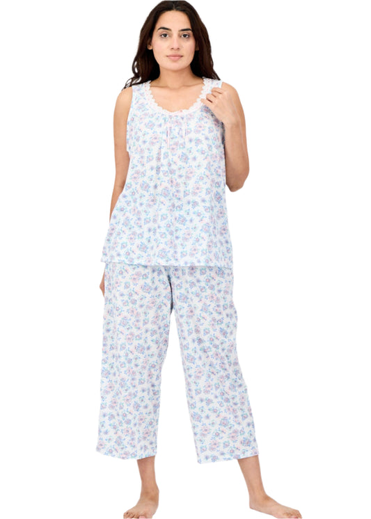 Women 2Pc Set Floral Print Pajama, Multicolor