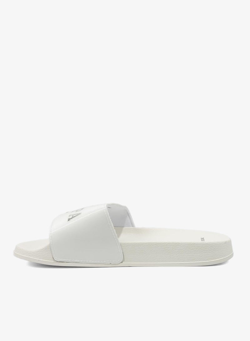 Women's White Slides - Stylish Perfect for Casual Outfit